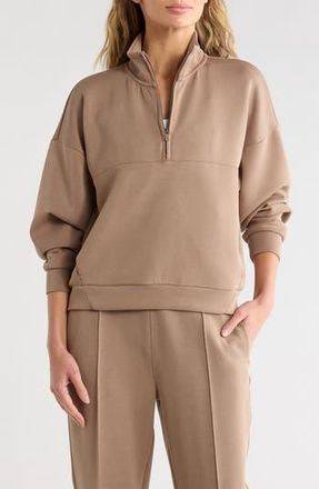 90 Degree by Reflex Highland Softlite Sweatshirt in Tiramisu at Nordstrom Rack, Size X-Small