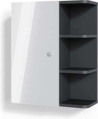 Vicco Armario De Ba&ntilde;o Fynn, Blanco Alto Brillo, 47.2 X 59.2 Cm