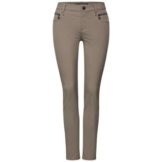 Street One Dames, Broeken, Beige, Maat: W34 L30