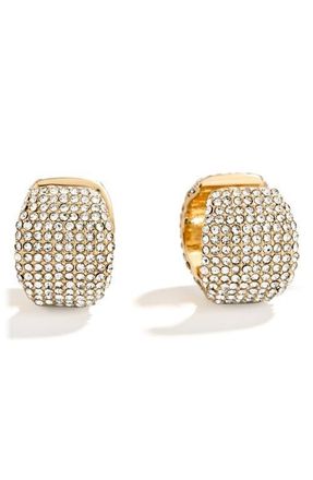 BaubleBar Whitney Pav&eacute; Crystal Stud Earrings in Gold at Nordstrom