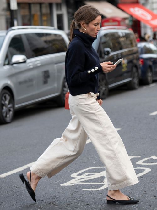 jeans cropped per lato b