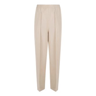 Fabiana Filippi Wide Trousers, female, Beige, Size: 2XS Wide Trousers