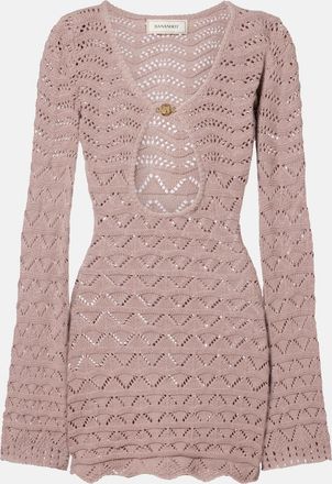 Bananhot Rey knitted cotton-blend minidress