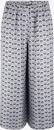 Max Mara Hose mit weitem Bein aus Seide Tortona