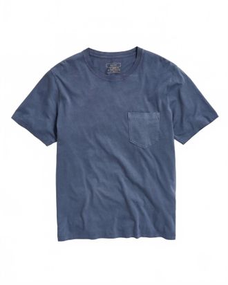 Billy Reid Mens Washed Tee Top In Navy