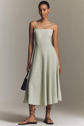 ASTR the Label Trisha Square-Neck Midi Dress