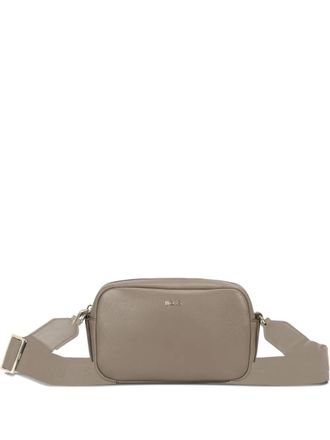 BOSS logo-plaque zip shoulder bag - women - Polyurethane/Polyester - One Size - Brown