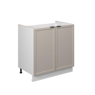 Vicco Armario Bajo Para Fregadero Fame-line, Grisbeige, 80 Cm Sin Encimera, Vicco