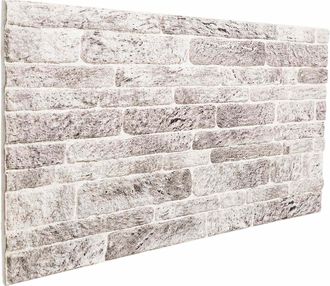 vidaXL Paneles De Pared 10 Uds. 100 X 50 Cm Gris Claro Y Blanco. Vidaxl