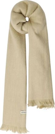 Alpaca Loca Dubbele Sjaal - Dames - Wintersjaals - Beige - ONE Size - Wol - Accessoires