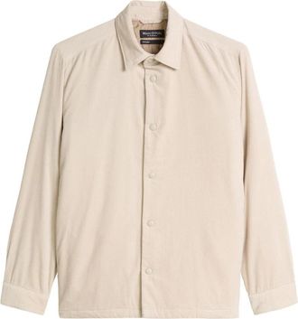 Marc O'Polo Geweven Overshirts - Heren - Zomerjassen - Beige - L - Katoen - Jassen