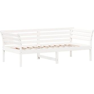 vidaXL Day Bed without Mattress White 75x190 cm Small Single Solid Wood Pine vidaXL