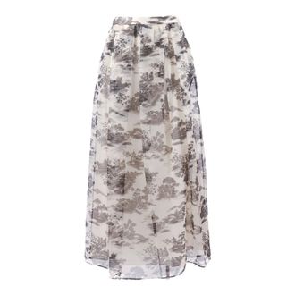 Max Mara Gonna Msesabbia - female - Max Mara Studio - Maxi Skirts - Multicolor - S - Skirts