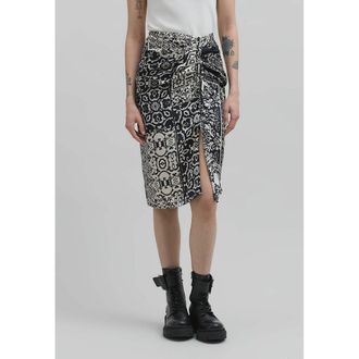 Ikks Korte rechte rok met patchwork print