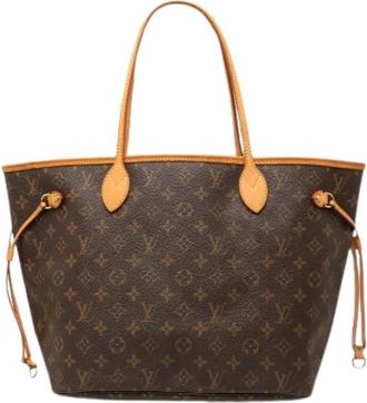 Louis Vuitton Pre-owned Neverfull MM - Dames - Vintage Shopper - Bruin - ONE Size - Leer - Vintage