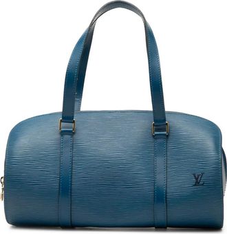 Louis Vuitton Borsa a spalla Soufflot in pelle &Eacute;pi 1996 - Blu