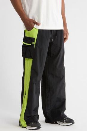 American Stitch Two-Tone Parachute Pants in Black at Nordstrom Rack, Size Small
