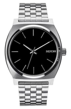 Nixon The Time Teller Bracelet Watch, 37mm in Black at Nordstrom