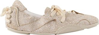 Acne Studios Schoenen, Dames, Beige, 38 EU, Leer, Leren schoenen met veters