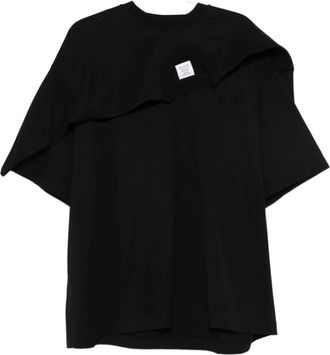 VETEMENTS Zwart T-shirt Uh 76Tr 400B - Heren - T-shirts - Zwart - L - Tops