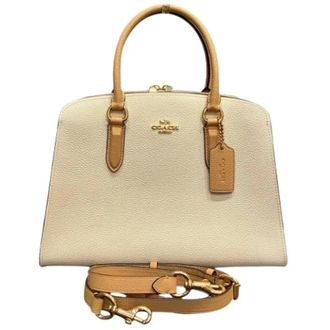 Coach Pre-owned Handbags, female, Beige, Size: ONE SIZE Pre-owned Channing Leather 2way bag