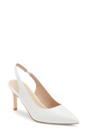 Stuart Weitzman Dancer Slingback Pump in White. at Nordstrom Rack, Size 11.5