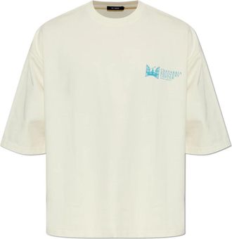 Willy Chavarria T-shirt Chavarria Recovery Center - Heren - T-shirts - Beige - S - Katoen - Tops