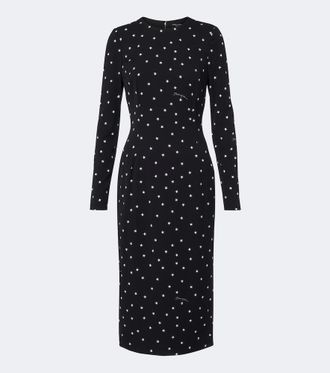 Dolce & Gabbana Printed silk-blend midi dress
