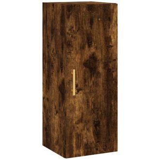 vidaXL Armario De Pared Roble Ahumado 34,5x34x90 Cm Vidaxl