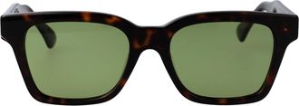 Retro Superfuture Squared Sunglasses 88 U Green