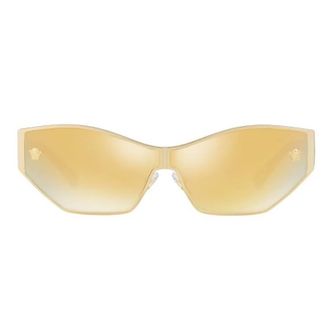 Versace Brown Mirror Gold Butterfly Ladies Sunglasses VE2205 10027P 67