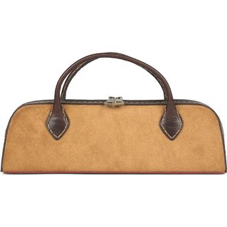 Jeffrey Campbell Inventor Handbag in Tan Suede Combo at Nordstrom