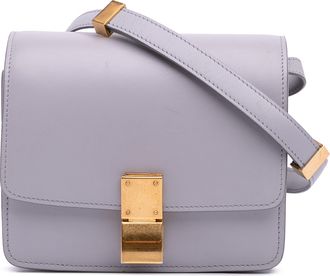 Celine Pre-owned Womens Classic Box Crossbody Bag - Light Grey Leather - One Size