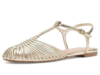 Dune London Harmoni Womens Flat Shoes Gold : 39.5 (US Womens 9.5) B - Medium, Synthetic