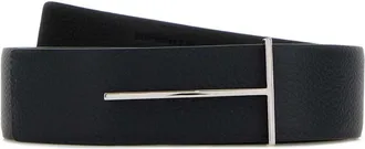 Tom Ford Midnight Blue Leather Reversible Belt