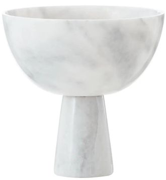 Fifty Five South Grosse, edle Marmorschale Salmo - Weiss