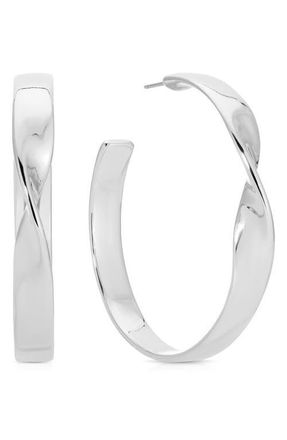 Ettika Heirloom Large Hoop Earrings in Silver at Nordstrom