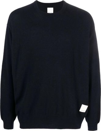 Emporio Armani Logo-patch Fine-knit Jumper