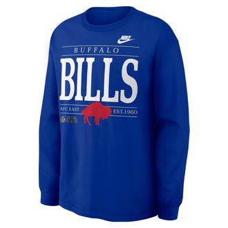 Nike Buffalo Bills Rewind Max90 Nike Mens NFL Long-Sleeve T-Shirt in Blue | 04T94DA81V-SD5