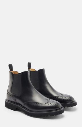 Scarosso Keith Chelsea Boots in Black Calf at Nordstrom, Size 43.5
