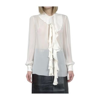 Dolce & Gabbana Dames, Blouses & Shirts, Wit, Maat: L Zijde