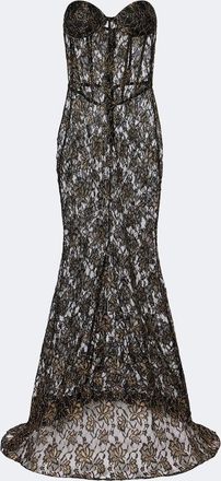 New Arrivals Evelyne lace bustier gown