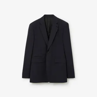 Burberry Wool Mohair Tailored Jacket, Size: 40