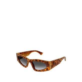 Gucci Sunglasses, female, Brown, Size: 54 MM Rectangular Frame Sunglasses
