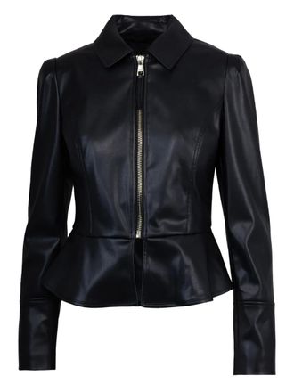 Liu Jo peplum zip-front jacket - Black