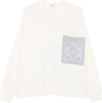 Loewe Sweater met Anagram-patch - Beige