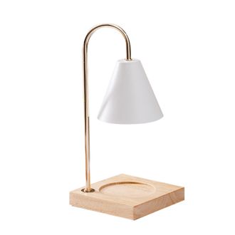 OEM L&aacute;mpara De Mesilla De Madera Con Interruptor De Bot&oacute;n Para Derretir Cera Arom&aacute;tica Sin Humo Y Crear Un Ambiente Fragante