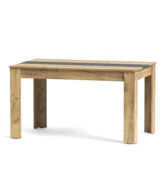 Home Heavenly Mesa comedor fija para 6 comensales de 140 cm en color oak antracita