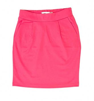Ichi Womens Kate Mini Skirt In Shocking Pink