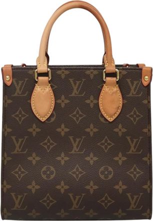 Louis Vuitton Sac Plat Brown Canvas Handbag (Pre-Owned)